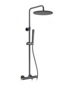 Conjunto de ducha termostático ROUND ELITE TITANIO