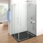 Mampara ducha INOX VETRUM angular al vértice
