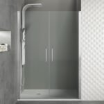 Mampara ducha frontal 2 puertas Abatibles OPEN