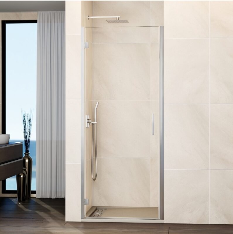 c-1-e1764668613385.jpg Mampara ducha 1 puerta abatible GLASS bisagra perfil con cierre perfil - Imagen 1