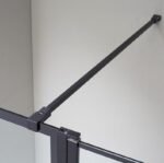 Mampara ducha fija SCREEN BLACK CHESS ANGULAR - Imagen 3
