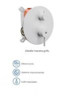 Grifería para ducha empotrada SIRIO BLANCO - Imagen 2