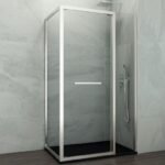 Mampara ducha frontal plegable + fijo SPAZIO COMBI B + lateral fijo
