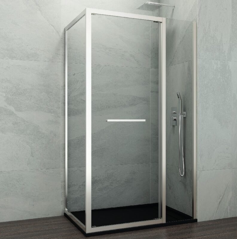 ert-e1764840245174.jpg Mampara ducha frontal plegable + fijo SPAZIO COMBI B + lateral fijo - Imagen 1