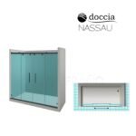 Mampara de ducha frontal 2 fijas + 2 correderas Nassau - Imagen 3