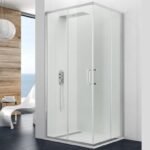 Mampara ducha angular 2 fijos + 2 correderas PRESTIGE