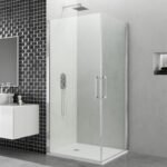 Mampara ducha Angular 2 puertas abatibles OPEN