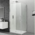 Mampara ducha Angular 2 puertas abatibles OPEN