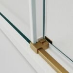 Mampara ducha angular fijo + corredera+ lateral fijo TWENTY ORO - Imagen 5