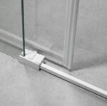 Mampara ducha fijo + corredera BASIC BLANCA - Imagen 6