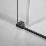 Mampara ducha fijo + corredera BASIC NEGRA - Imagen 3