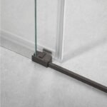 Mampara ducha fijo + corredera BASIC TITANIO - Imagen 4
