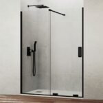Mampara ducha fijo + corredera KENNA NEGRA