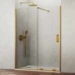 Mampara ducha fijo + corredera KENNA ORO