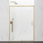 Mampara ducha fijo + corredera TWENTY ORO