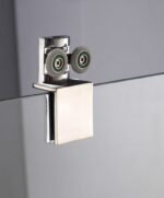 Mampara ducha INOX frontal fijo + corredera + lateral fijo TEMPLE - Imagen 3