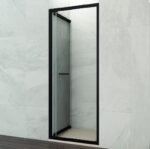 Mampara ducha frontal plegable SPAZIO COMBI A NEGRA