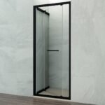 Mampara ducha frontal plegable SPAZIO COMBI A NEGRA - Imagen 3