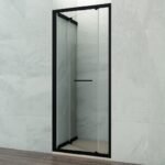 Mampara ducha frontal plegable SPAZIO COMBI A NEGRA - Imagen 3