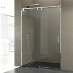 Mampara INOX fijo + corredera FUTURA