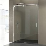 Mampara INOX fijo + corredera FUTURA