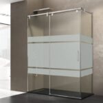 Mampara INOX fijo + corredera + lateral fijo FUTURA - Imagen 2