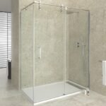 Mampara INOX frontal + lateral fijo MOVING