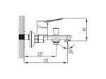 Grifo monomando para bañera RHIO - Imagen 3