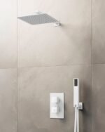 Conjunto de ducha empotrable termostático ORION BLANCO - Imagen 2