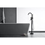 Grifería de bañera exenta monomando ROUND negro mate - Imagen 2