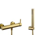Grifo monomando para ducha SIRIO ORO CEPILLADO