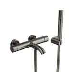 Grifo monomando para bañera HELIOS Titanio