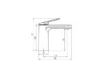 Grifo monomando lavabo LAZIO cromo - Imagen 3