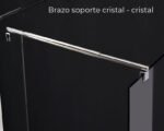Mampara cristal fijo + abatible SCREEN MOVING - Imagen 4