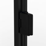Mampara angular 2 puertas abatibles al vértice GLASS NEGRO - Imagen 2