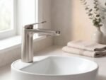 Grifo monomando lavabo LAZIO NÍQUEL PVD CEPILLADO - Imagen 2