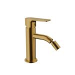 Grifo monomando para bidé FIORE oro PVD cepillado