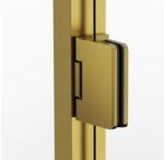 Mampara angular 2 puertas abatibles al vértice GLASS ORO - Imagen 2
