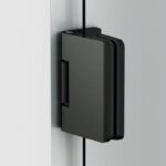 Mampara ducha 1 puerta abatible GLASS bisagra a pared Titanio - Imagen 2